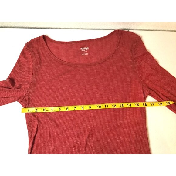 MOSSIMO- WOMENS BASIC LONG SLEEVE CREW NECK SHIRT SIZE MEDIUM - Picture 5 of 7
